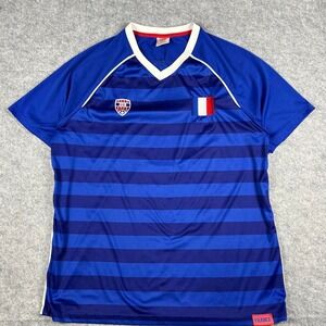 Vintage France 2006 World Cup Soccer Jersey Kit (Size Large)
